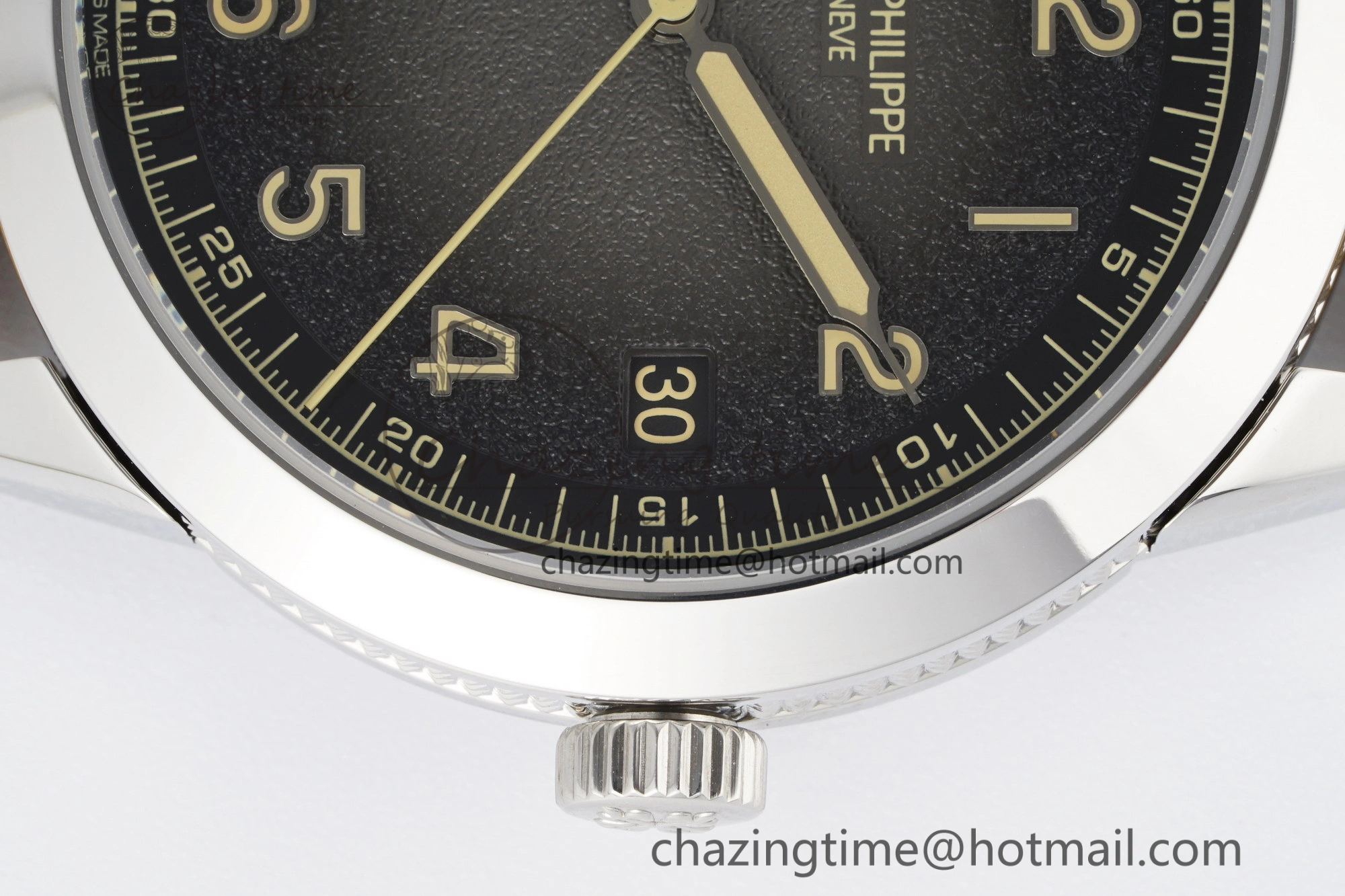 Calatrava 5226G SS HKF 1:1 Best Edition Gray Rock Dial on Brown Leather Strap 330CS Seasonal 8821