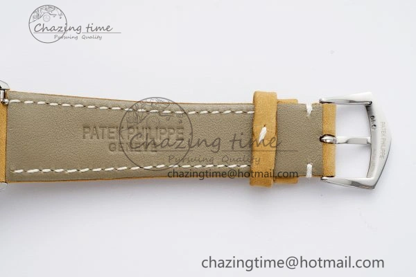 Calatrava 5226G SS HKF 1:1 Best Edition Gray Rock Dial on Brown Leather Strap 330CS Seasonal 8821