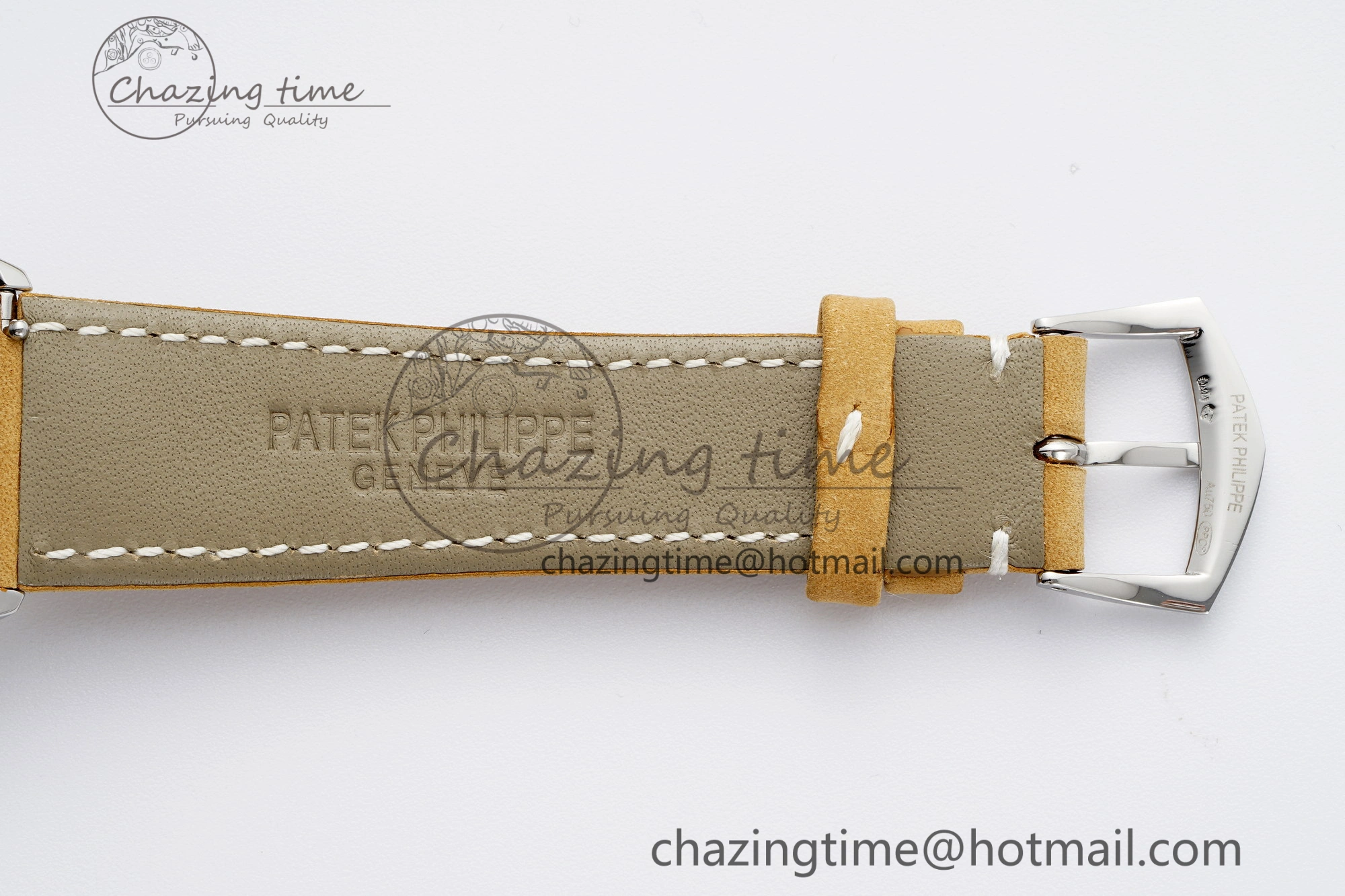 Calatrava 5226G SS HKF 1:1 Best Edition Gray Rock Dial on Brown Leather Strap 330CS Seasonal 8821