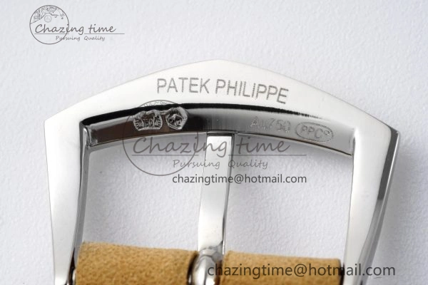 Calatrava 5226G SS HKF 1:1 Best Edition Gray Rock Dial on Brown Leather Strap 330CS Seasonal 8821