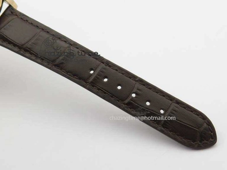 WeatherProof Calatrava 5227 RG Bp-Maker Black Dial On Brown Leather Strap MIYOTA 9015 PP324CS 9065