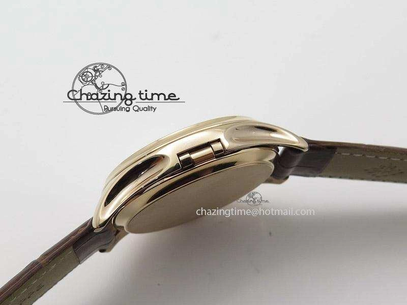 WellDesigned Calatrava 5227 RG White Dial on Brown Leather Strap A 9102