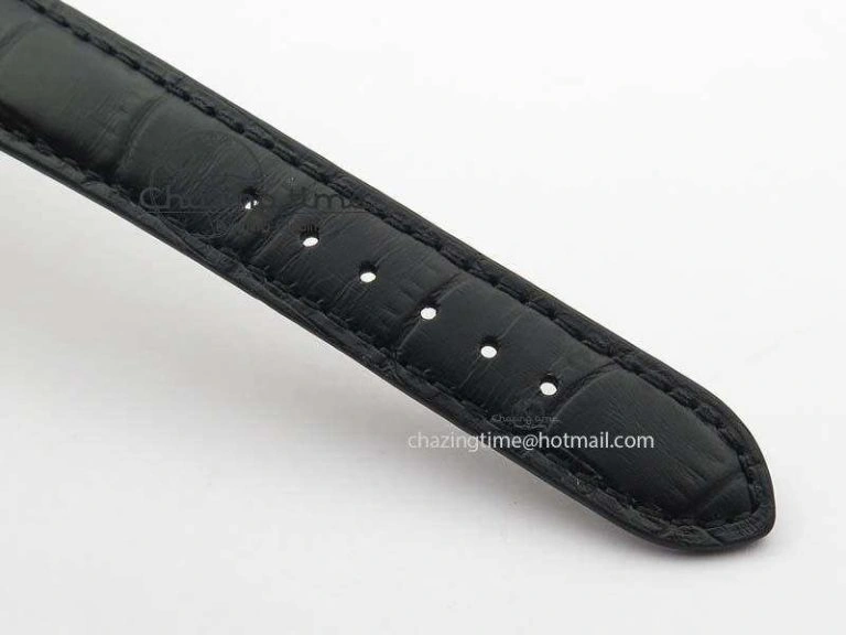 Calatrava 5227 SS Bp-Maker Black Dial On Black Leather Strap MIYOTA 9015 PP324CS Supportive 9068