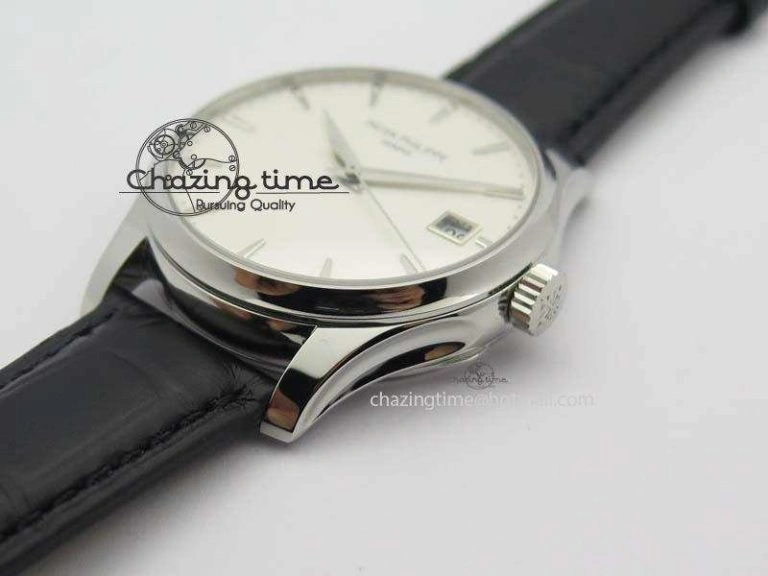 Calatrava 5227 SS Bp-Maker White Dial On Black Leather Strap MIYOTA 9015 PP324CS TechFriendly 9066