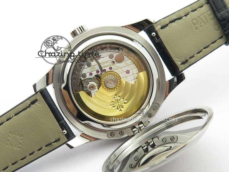 Calatrava 5227 SS Bp-Maker White Dial On Black Leather Strap MIYOTA 9015 PP324CS TechFriendly 9066