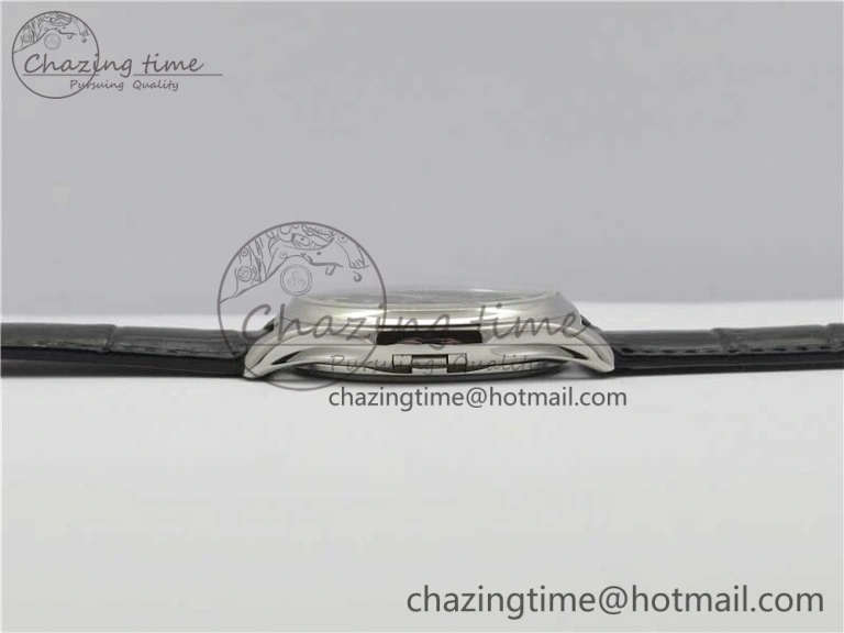 UrbanChic Calatrava 5227 SS ZF 1:1 Best Edition Ivory Dial on Black Leather Strap 324CS 8969