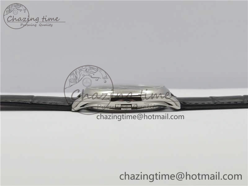 UrbanChic Calatrava 5227 SS ZF 1:1 Best Edition Ivory Dial on Black Leather Strap 324CS 8969