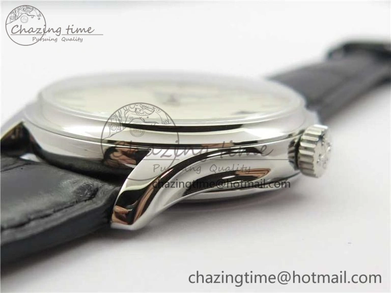 UrbanChic Calatrava 5227 SS ZF 1:1 Best Edition Ivory Dial on Black Leather Strap 324CS 8969