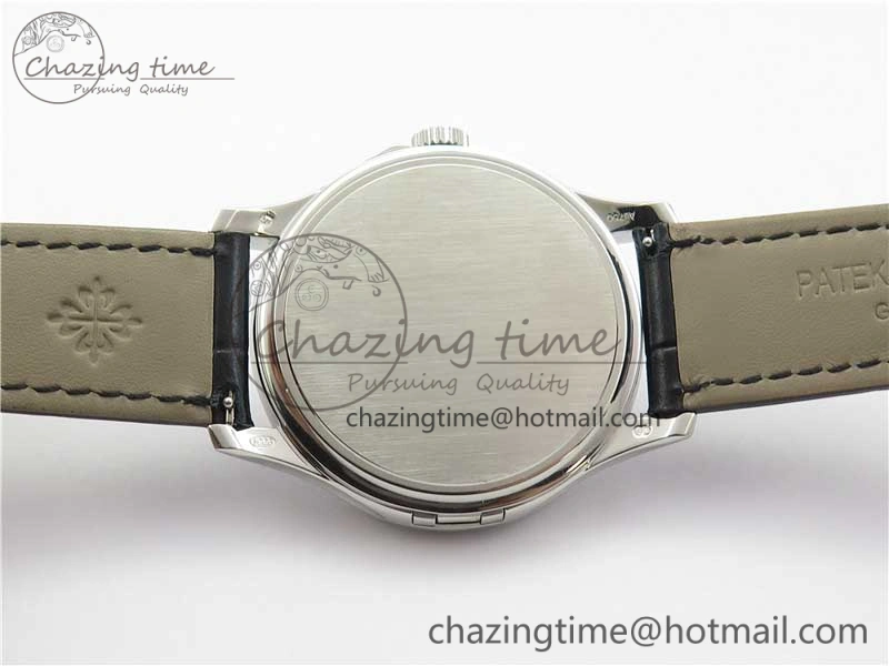 UrbanChic Calatrava 5227 SS ZF 1:1 Best Edition Ivory Dial on Black Leather Strap 324CS 8969