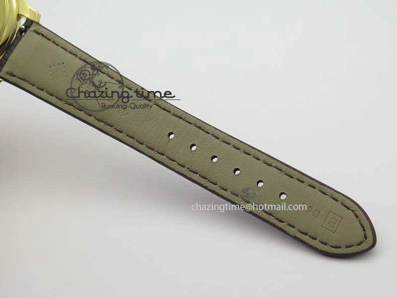 Calatrava 5227 YG Bp-Maker White Dial On Brown Leather Strap MIYOTA 9015 PP324CS Durable 9064