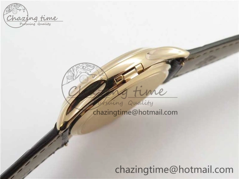 Calatrava 5227R RG ZF 1:1 Best Edition Ivory Dial on Brown Leather Strap A324CS Effortless 8968