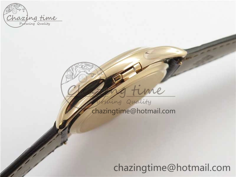 Calatrava 5227R RG ZF 1:1 Best Edition Ivory Dial on Brown Leather Strap A324CS Effortless 8968