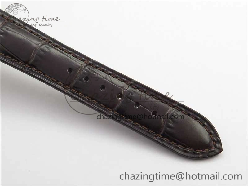 Calatrava 5227R RG ZF 1:1 Best Edition Ivory Dial on Brown Leather Strap A324CS Effortless 8968