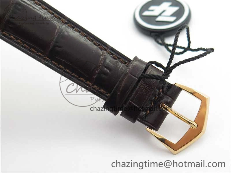 Calatrava 5227R RG ZF 1:1 Best Edition Ivory Dial on Brown Leather Strap A324CS Effortless 8968