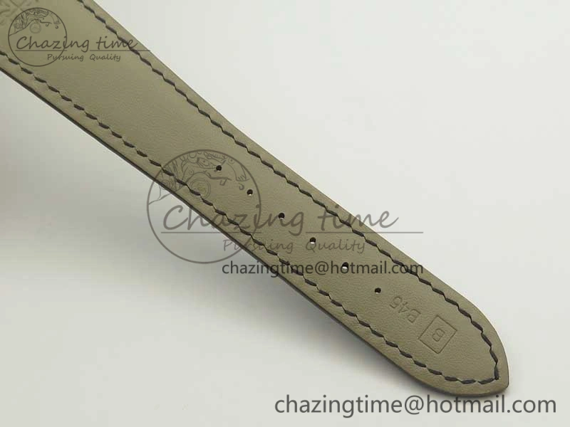 DailyWear Calatrava 5296G SS ZF 1:1 Best Edition Ivory Dial On Black Leather Strap 324CS (Free Box 8981