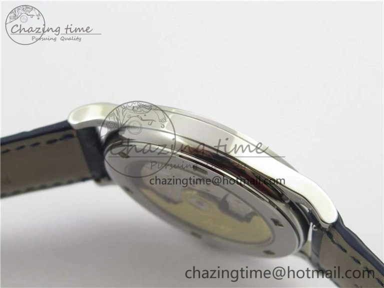 Calatrava 5296G SS ZF 1:1 Best Edition White Dial Blue Hands on Black Leather Strap 324CS ZeroBulk 8947