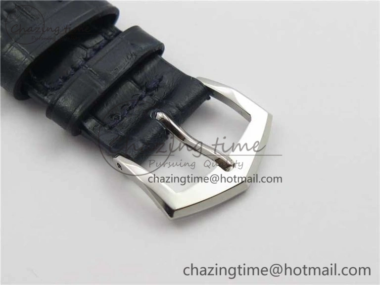 Calatrava 5296G SS ZF 1:1 Best Edition White Dial Blue Hands on Black Leather Strap 324CS ZeroBulk 8947