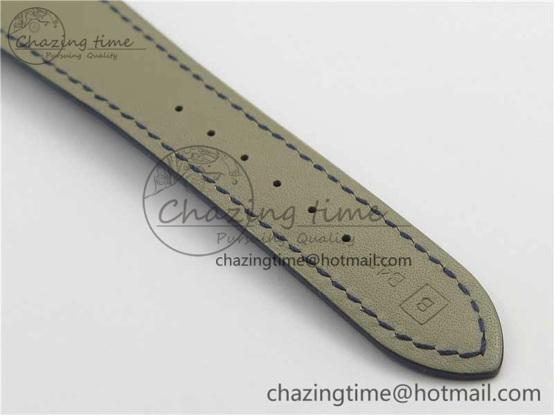 Calatrava 5296G SS ZF 1:1 Best Edition White Dial Blue Hands on Black Leather Strap 324CS ZeroBulk 8947