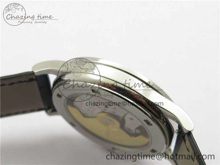 Calatrava 5298P-012 SS T Diamonds Bezel ZF 1:1 Best Edition Black Dial on Black Leather Strap A324CS FashionForward 8874