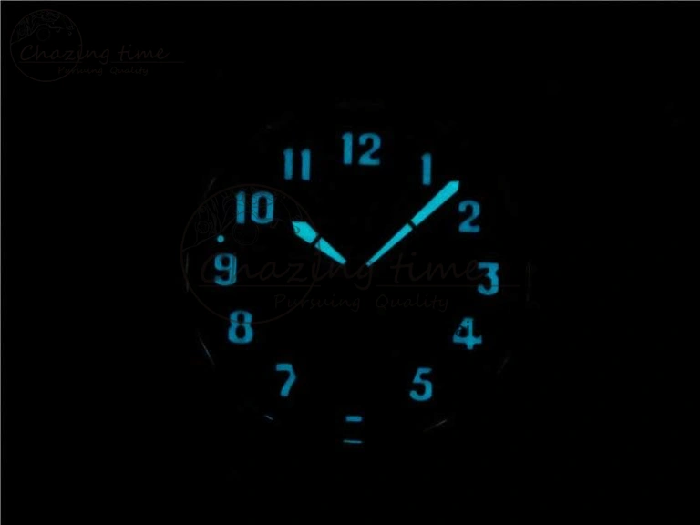Packable Calatrava 5524 Pilot Travel Time SS GRF Black Dial on Black Leather Strap A324 V 8916