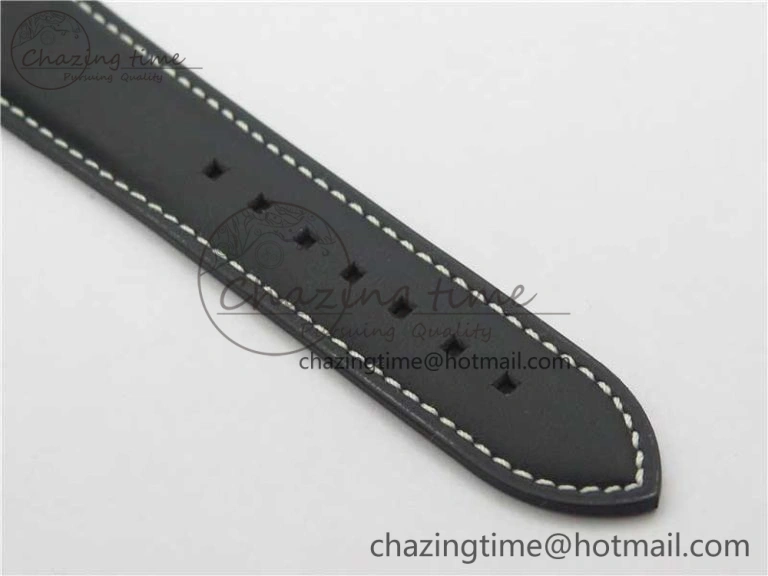 Supportive Calatrava 5524 Pilot Travel Time SS GRF Blue Dial on Black Leather Strap A324 V 8913