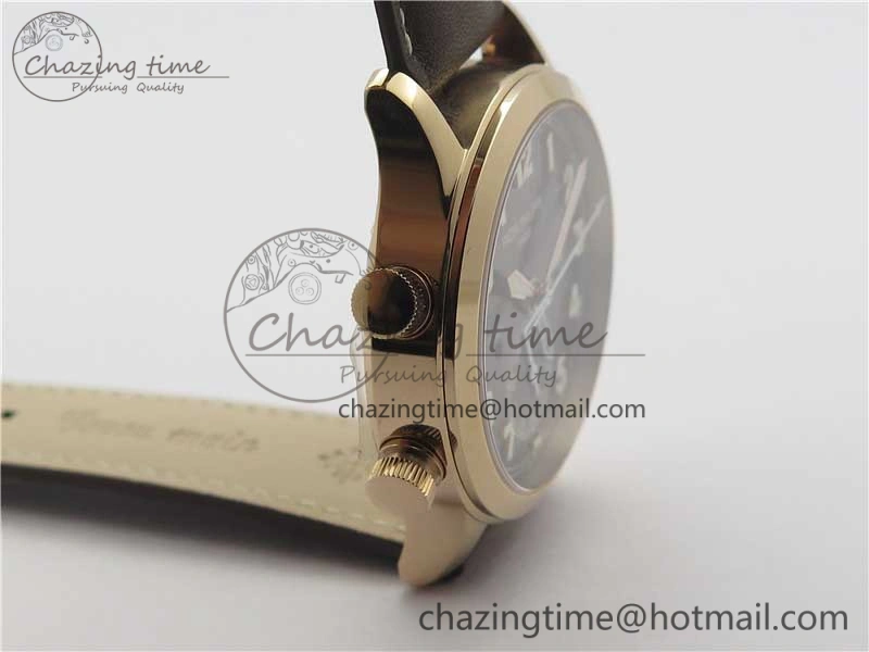 Calatrava 5524R Pilot Travel Time RG GRF Brown Dial on Brown Leather Strap A324 V MultiPurpose 8917