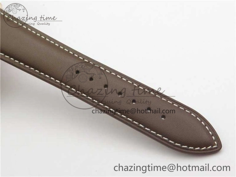 Calatrava 5524R Pilot Travel Time RG GRF Brown Dial on Brown Leather Strap MIYOTA Sleek 7155