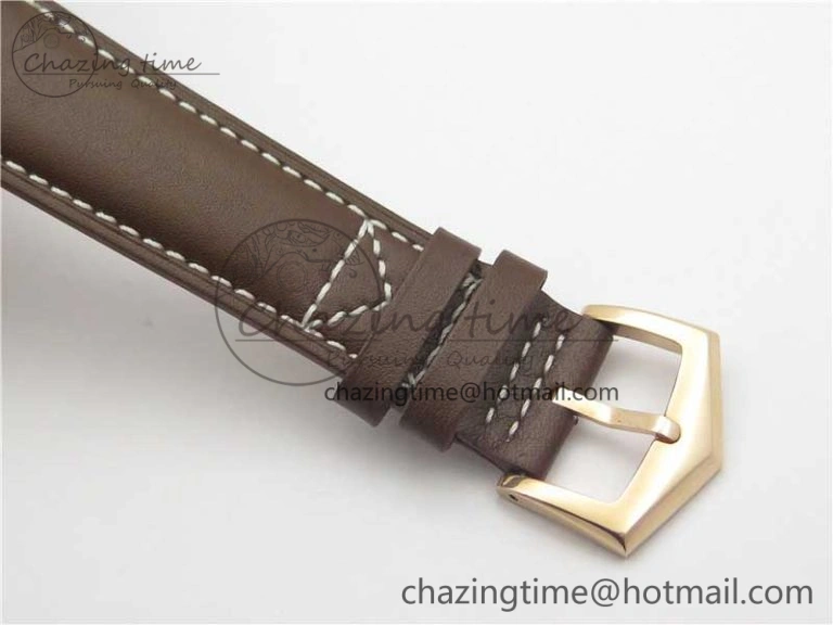 Calatrava 5524R Pilot Travel Time RG GRF Brown Dial on Brown Leather Strap MIYOTA Sleek 7155