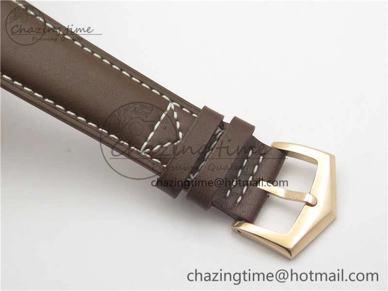 Calatrava 5524R Pilot Travel Time RG GRF Brown Dial on Brown Leather Strap MIYOTA Sleek 7155