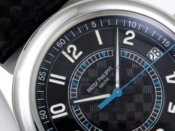 Reliable Calatrava 6007G SS PPF 1:1 Best Edition Black Blue Dial on Black Leather Strap 330CS 8741