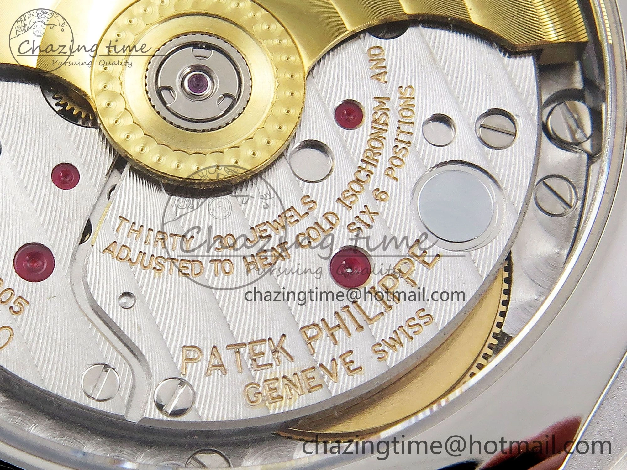 Calatrava 6007G SS PPF 1:1 Best Edition Black Yellow Dial on Black Leather Strap 330CS Fashionable 8738