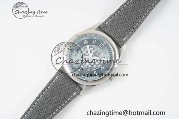Calatrava 6007a PPF 1:1 Best Edition Blue Dial on Gray Nylon Strap 324CS WellDesigned 8825