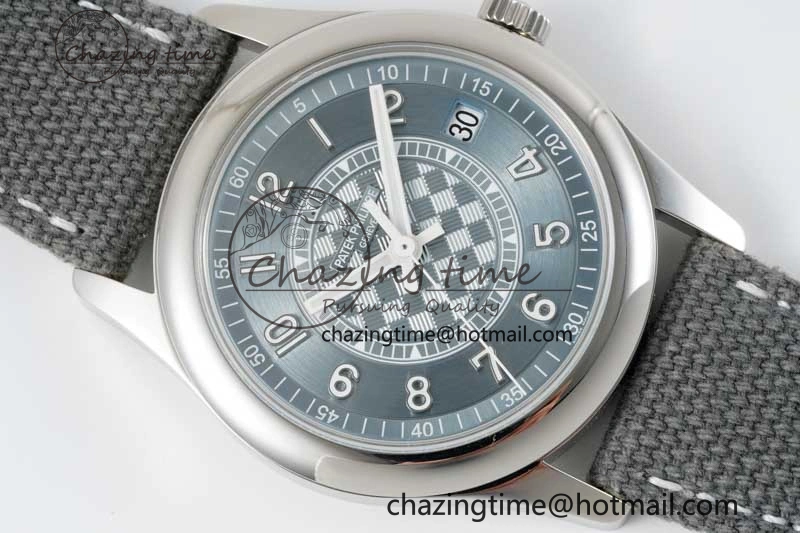 Calatrava 6007a PPF 1:1 Best Edition Blue Dial on Gray Nylon Strap 324CS WellDesigned 8825