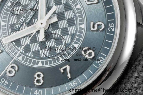 Calatrava 6007a PPF 1:1 Best Edition Blue Dial on Gray Nylon Strap 324CS WellDesigned 8825