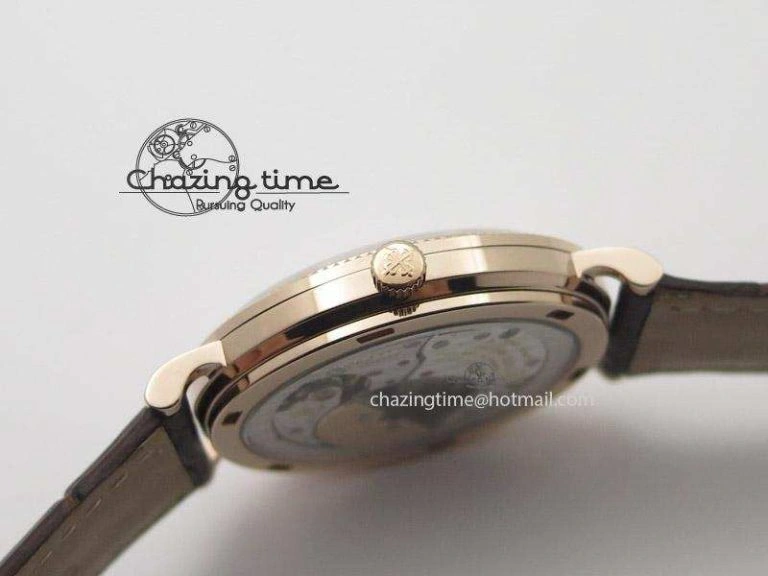 Calatrava Automatic RG SF Best Edition White Dial On Brown Leather Strap A240(Micro-Rotor) Unique 9097