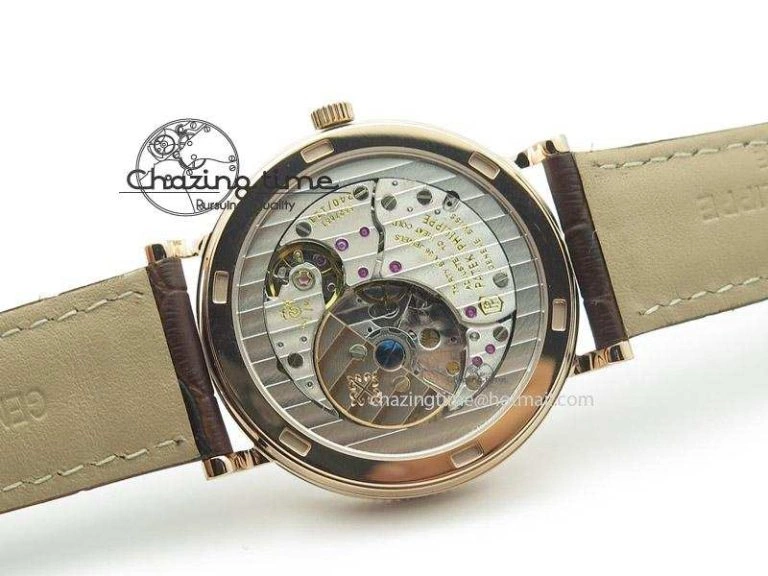Calatrava Automatic RG SF Best Edition White Dial On Brown Leather Strap A240(Micro-Rotor) Unique 9097