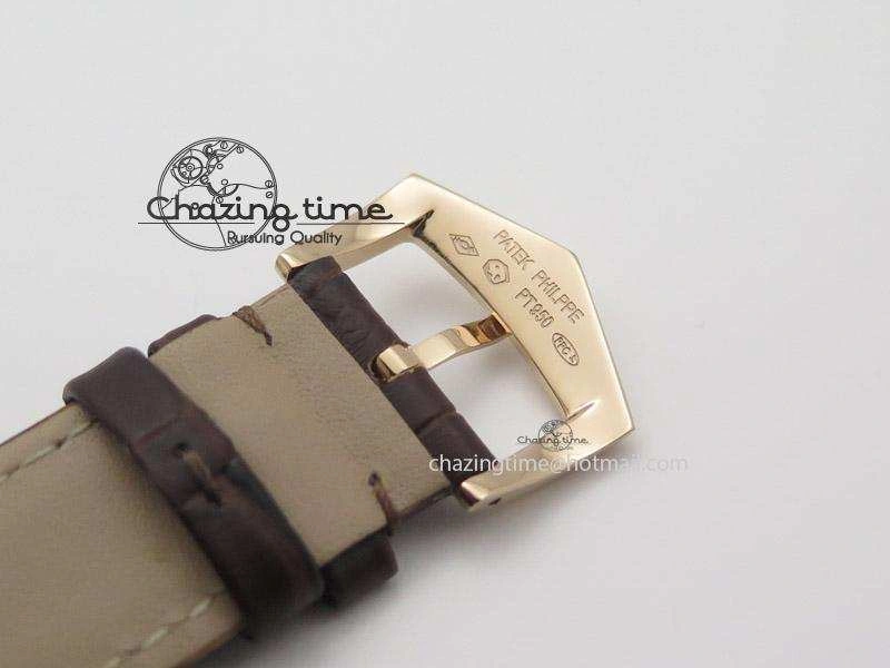 Calatrava Automatic RG SF Best Edition White Dial On Brown Leather Strap A240(Micro-Rotor) Unique 9097