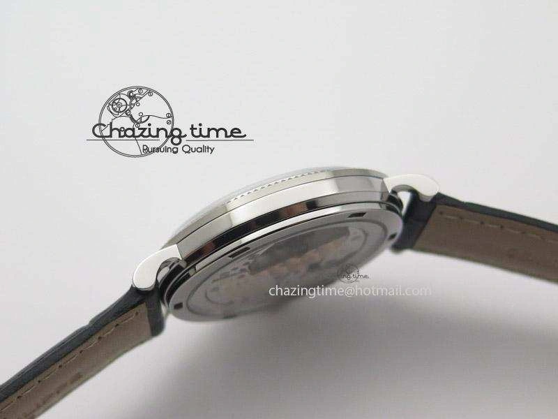 UrbanStyle Calatrava Automatic SS SF Best Edition White Dial on Black Leather Strap A240(Micro-Rotor) 9109