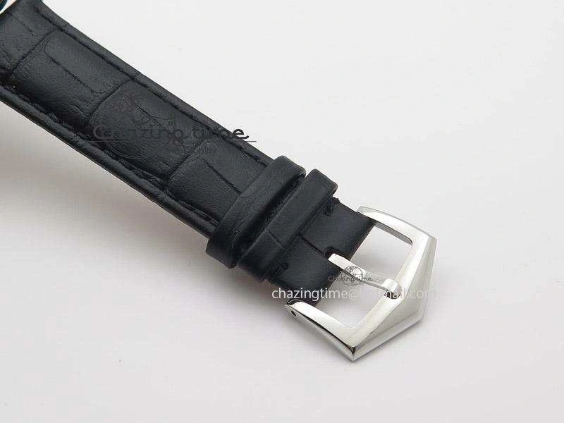 UrbanStyle Calatrava Automatic SS SF Best Edition White Dial on Black Leather Strap A240(Micro-Rotor) 9109