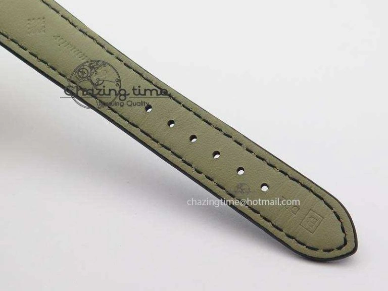 Calatrava Officer RG Bp Maker Best Edition Black Dial On Black Leather Strap MIYOTA SmartChoice 9092