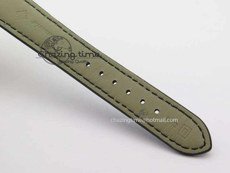 Calatrava Officer RG Bp Maker Best Edition Black Dial On Black Leather Strap MIYOTA SmartChoice 9092