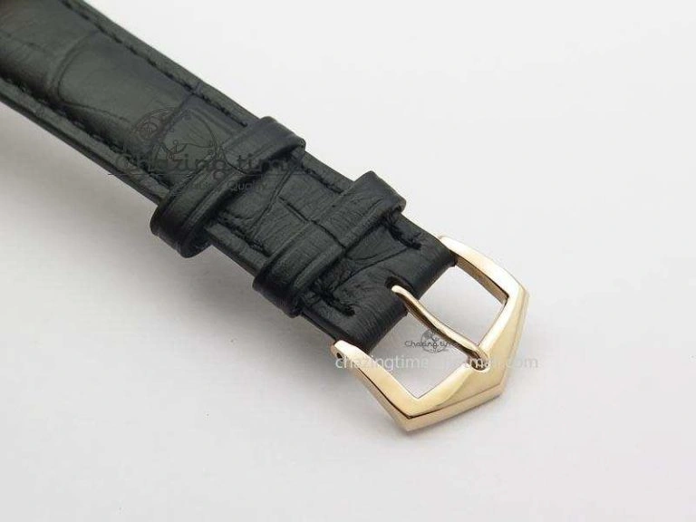 Calatrava Officer RG Bp Maker Best Edition Black Dial On Black Leather Strap MIYOTA SmartChoice 9092