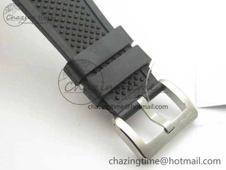 Calibre De Cartier Diver Black JF 1:1 Best Edition On Black Rubber Strap A23J AllSeason 6247