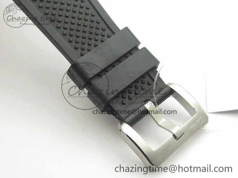 Calibre De Cartier Diver Black JF 1:1 Best Edition On Black Rubber Strap A23J AllSeason 6247
