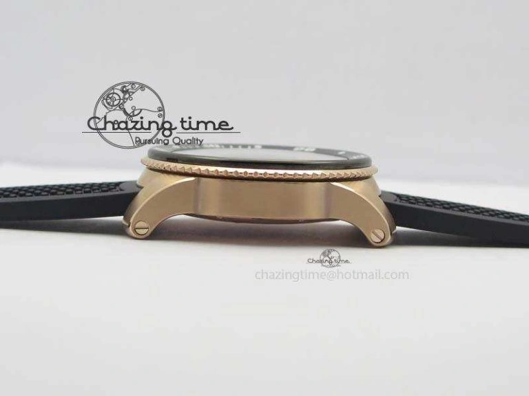 Calibre De Cartier Diver Black RG TF 1:1 Best Edition On Black Rubber Strap A23J Reliable 6319