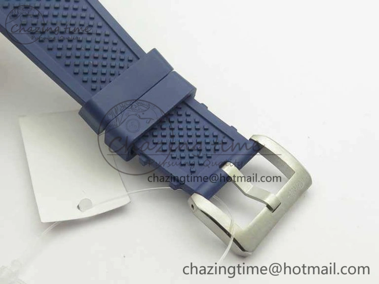 Trendy Calibre De Cartier Diver Blue JF 1:1 Best Edition On Blue Rubber Strap A23J 6246