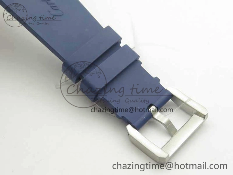 Trendy Calibre De Cartier Diver Blue JF 1:1 Best Edition On Blue Rubber Strap A23J 6246