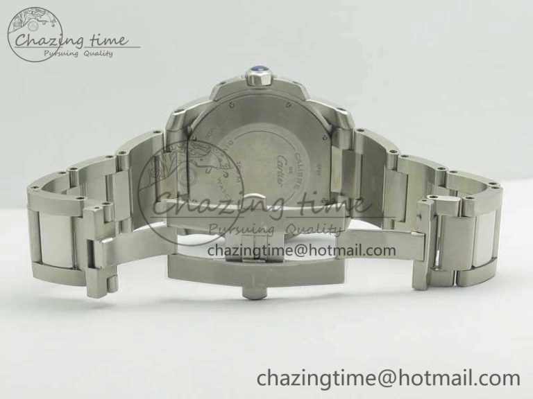 Calibre De Cartier Diver Blue JF 1:1 Best Edition On SS Bracelet A23J Trendy 6248