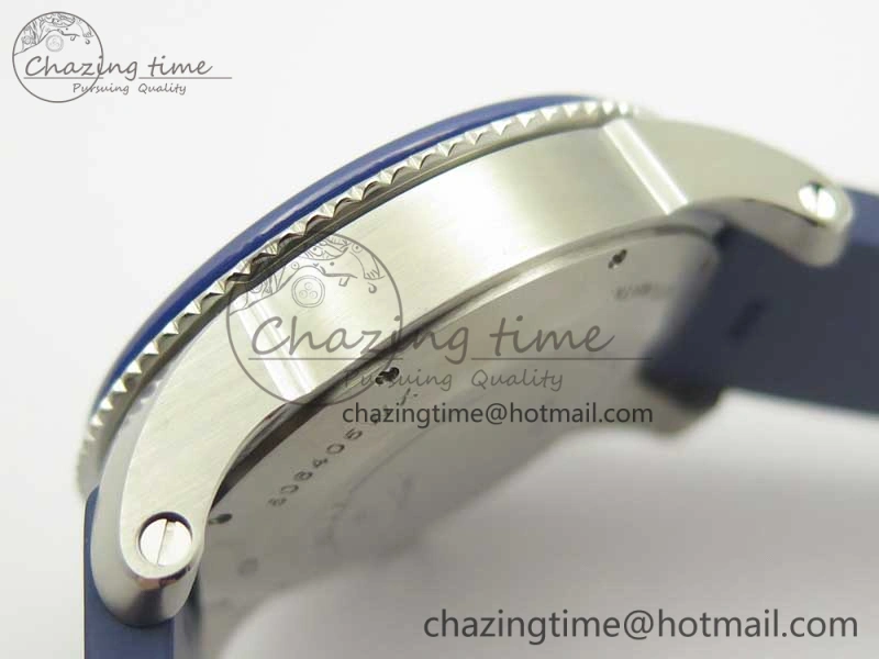 Calibre De Cartier Diver Blue JF 1:1 Best Edition White Dial On Blue Rubber Strap A23J Colorful 6225