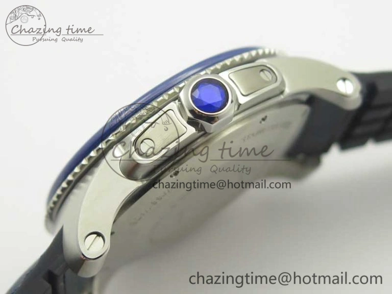 Calibre De Cartier Diver Blue JF 1:1 Best Edition on Blue Nylon Strap A23J StreetReady 6233